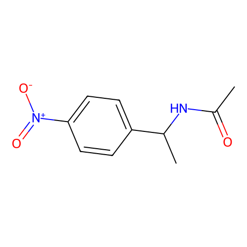 N-[1-(4-nitrophenyl)ethyl]acetamide structure