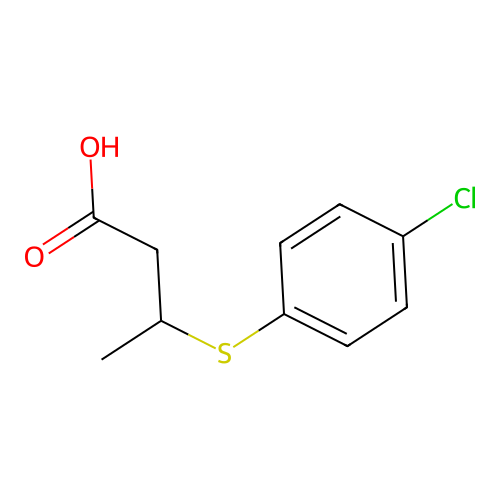 3-(4-Chlorophenylthio)Butyric Acid structure