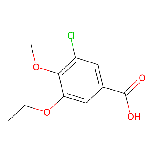3-Chloro-5-ethoxy-4-methoxybenzoic acid structure
