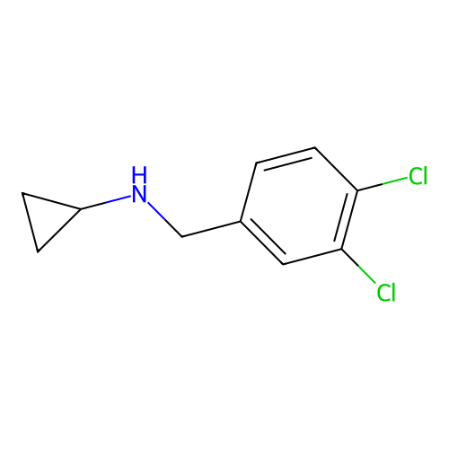 N-((3,4-dichlorophenyl)methyl)cyclopropanamine structure