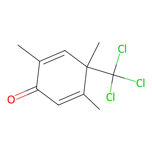 2,4,5-Trimethyl-4-(trichloromethyl)cyclohexa-2,5-dien-1-one structure