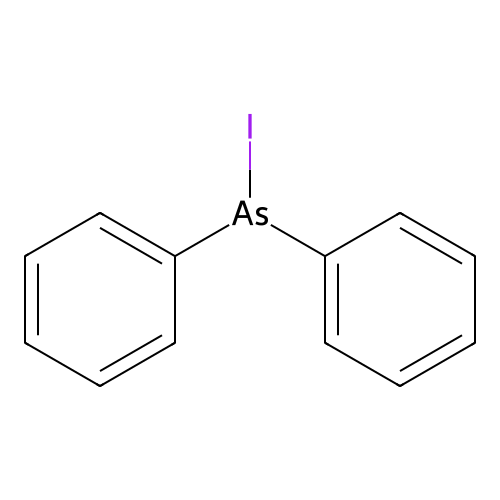 Iododiphenylarsine structure