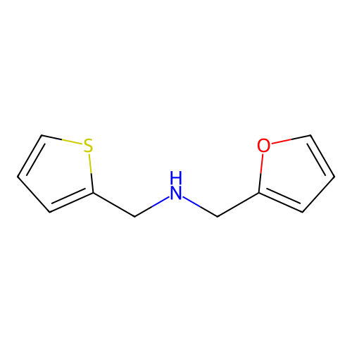 (Furan-2-ylmethyl)(thiophen-2-ylmethyl)amine structure