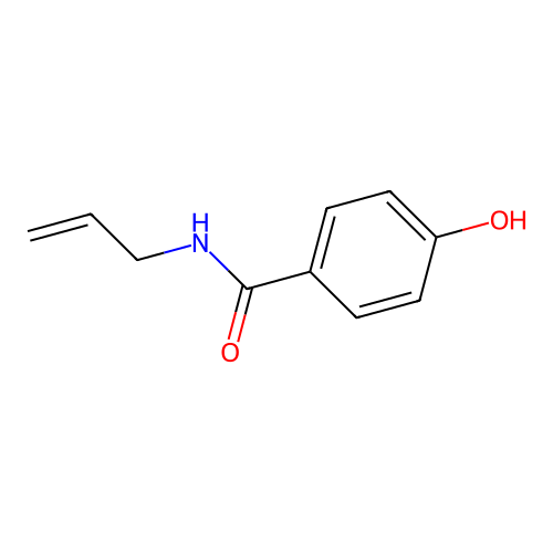 N-烯丙基-对羟基苯甲酰胺 structure