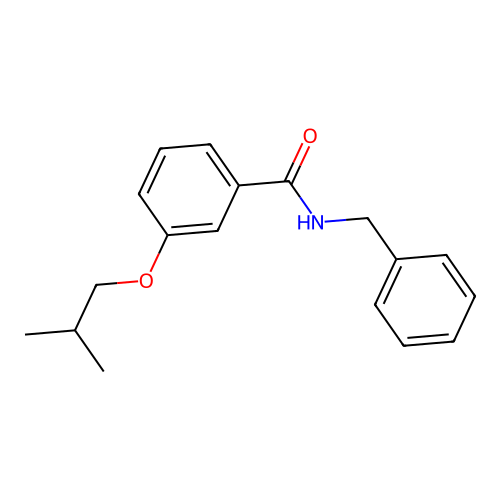 N-benzyl-3-(2-methylpropoxy)benzamide structure