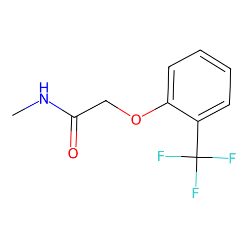 N-methyl-2-[2-(trifluoromethyl)phenoxy]acetamide structure