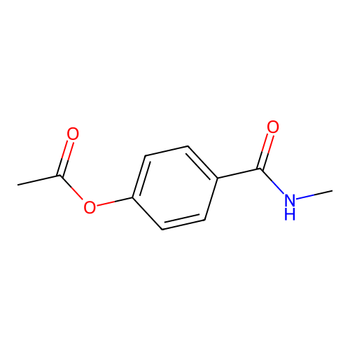 4-(Methylcarbamoyl)phenyl acetate structure