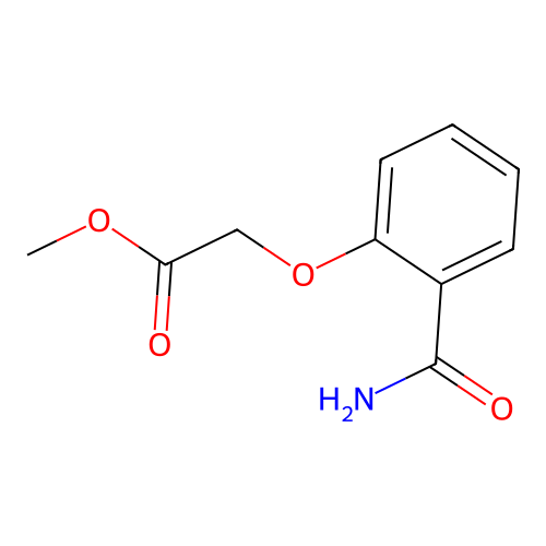 Methyl 2-(2-carbamoylphenoxy)acetate structure