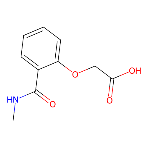 2-(Methylcarbamoyl)phenoxyacetic acid structure
