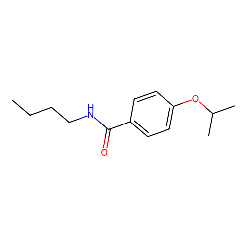 N-butyl-4-isopropoxybenzamide structure