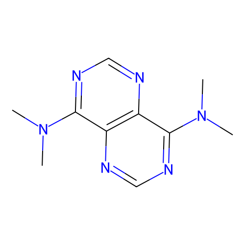 4-N,4-N,8-N,8-N-tetramethylpyrimido[5,4-d]pyrimidine-4,8-diamine structure
