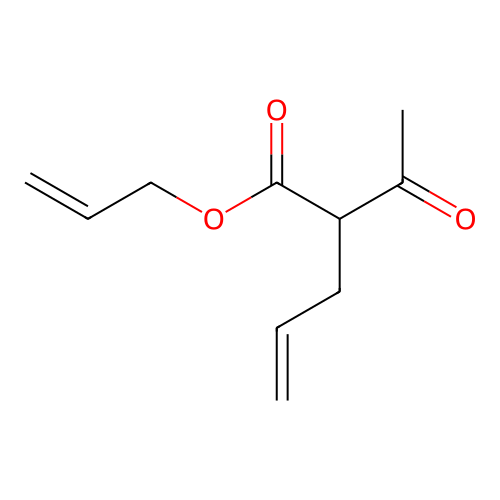 Prop-2-enyl 2-acetylpent-4-enoate structure
