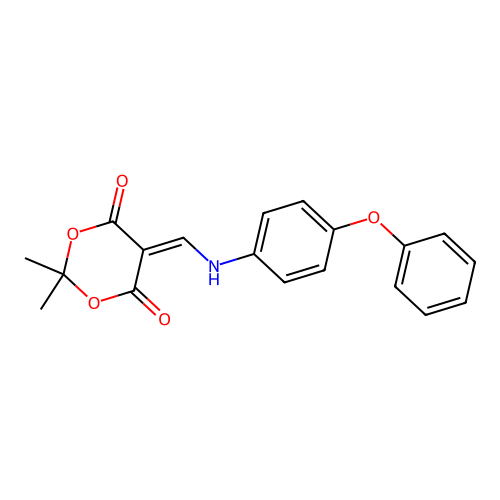 2,2-Dimethyl-5-{[(4-phenoxyphenyl)amino]methylidene}-1,3-dioxane-4,6-dione structure