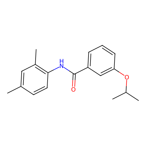 N-(2,4-dimethylphenyl)-3-isopropoxybenzamide structure