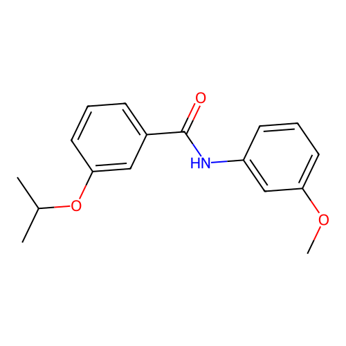 3-isopropoxy-N-(3-methoxyphenyl)benzamide structure