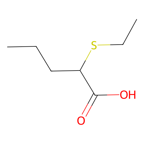 2-(Ethylthio)pentanoic acid structure