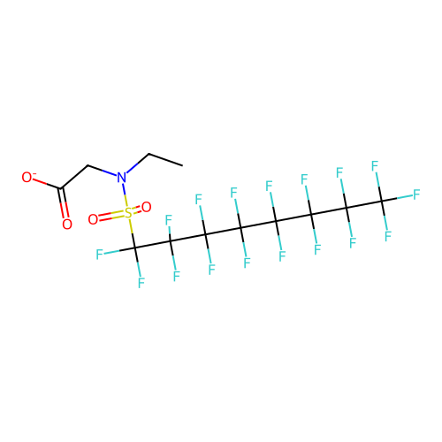 2-(N-Ethyl-perfluorooctanesulfonamido)acetate structure