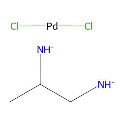 1-Azanidylpropan-2-ylazanide;dichloropalladium structure