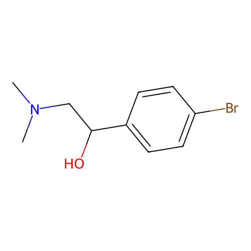 1-(4-Bromophenyl)-2-(dimethylamino)ethan-1-ol structure