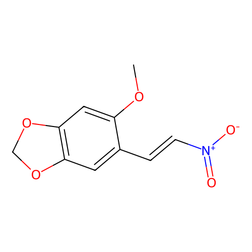 5-methoxy-6-[(E)-2-nitroethenyl]-1,3-benzodioxole structure