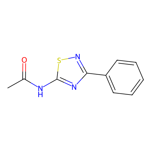 N-(3-苯基-1,2,4-噻二唑-5-基)乙酰胺 structure