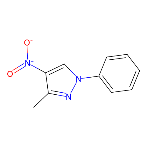 3-Methyl-4-nitro-1-phenylpyrazole structure