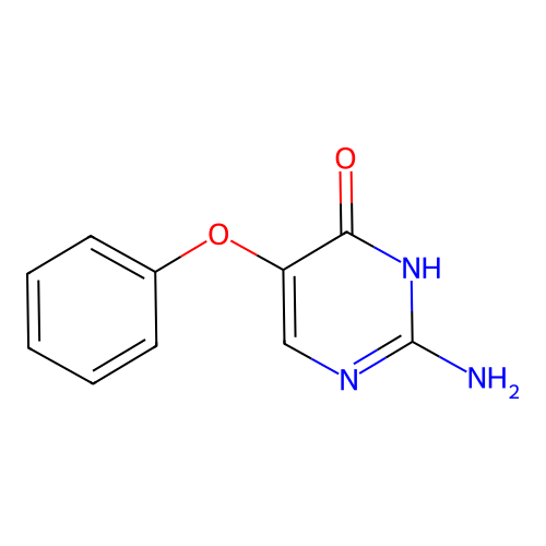 2-Amino-5-phenoxy-4-pyrimidinol structure