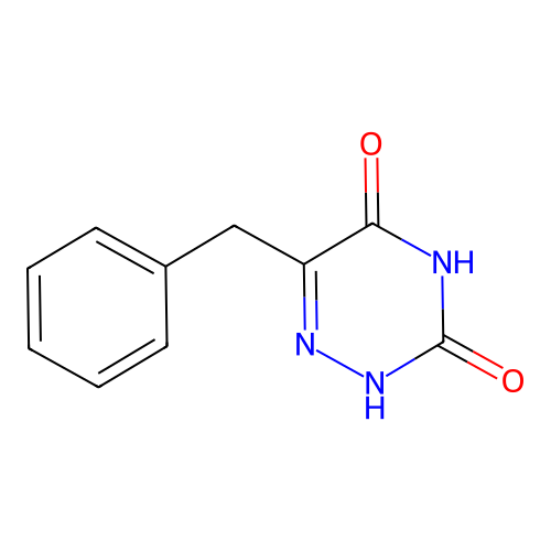6-benzyl-2H-[1,2,4]triazine-3,5-dione structure