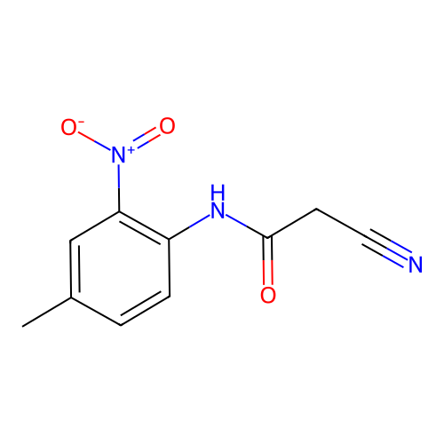2-cyano-N-(4-methyl-2-nitrophenyl)acetamide structure
