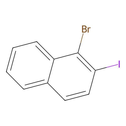 1-Bromo-2-iodonaphthalene structure