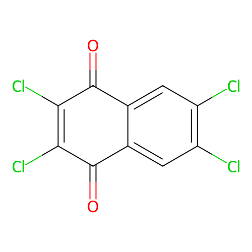 2,3,6,7-Tetrachloronaphthalene-1,4-dione structure