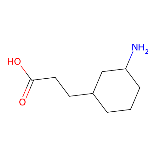 3-(3-aminocyclohexyl)propanoic Acid structure