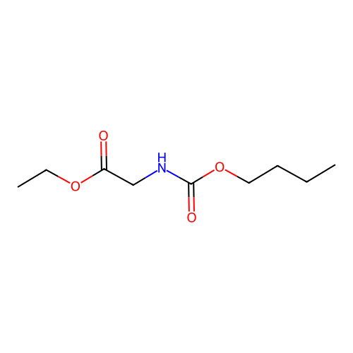 Glycine, N-butoxycarbonyl-, ethyl ester structure