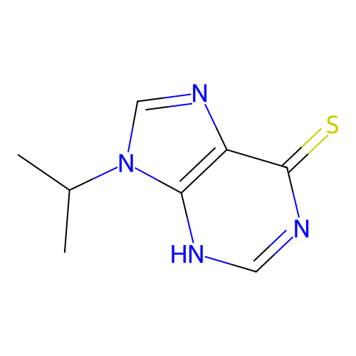 1,9-Dihydro-9-(1-methylethyl)-6H-purine-6-thione structure
