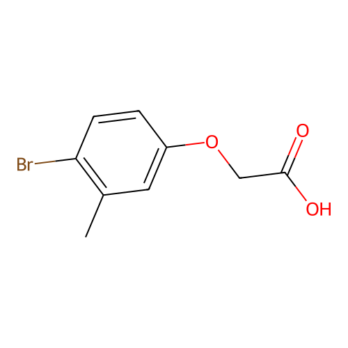 2-(4-Bromo-3-methylphenoxy)acetic acid structure