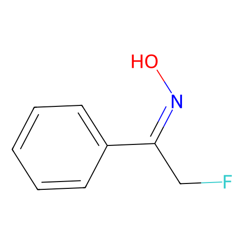 (NE)-N-(2-fluoro-1-phenylethylidene)hydroxylamine structure