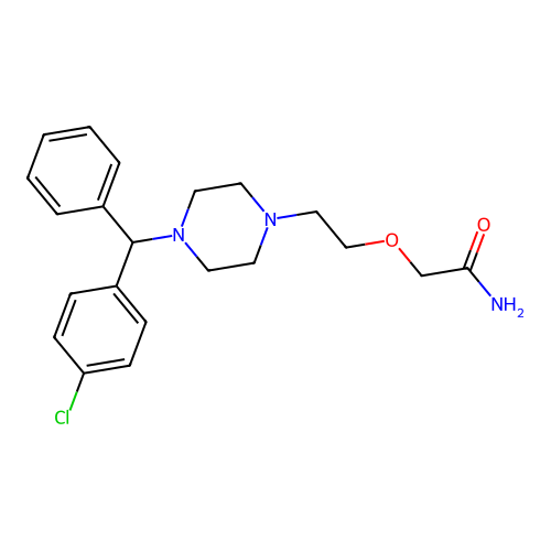 西替利嗪酰胺 structure