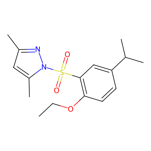 1-(2-Ethoxy-5-propan-2-ylphenyl)sulfonyl-3,5-dimethylpyrazole structure