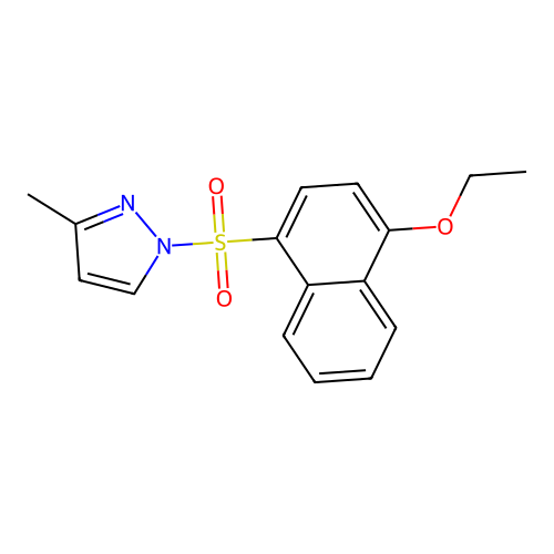 1-[(4-ethoxynaphthalen-1-yl)sulfonyl]-3-methyl-1H-pyrazole structure