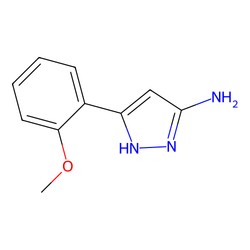 3-(2-methoxyphenyl)-1H-pyrazol-5-amine structure