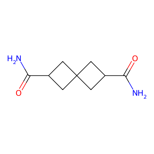 Spiro(3.3)heptane-2,6-dicarboxamide structure