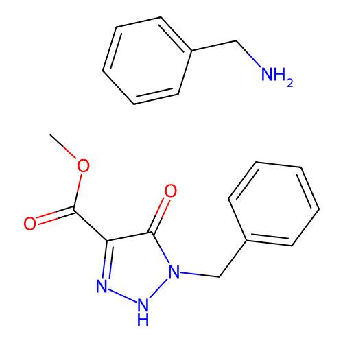 methyl 1-benzyl-5-oxo-2H-triazole-4-carboxylate;phenylmethanamine structure