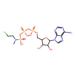 ATP γ-(N-(2-氯乙基)-N-甲基)酰胺 structure