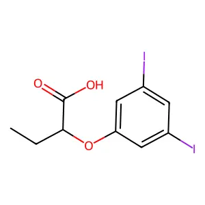 2-(3,5-二碘苯氧基)丁酸 structure