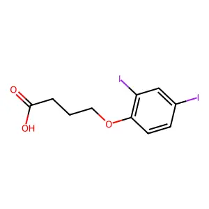4-(2,4-二碘苯氧基)丁酸 structure