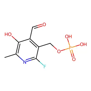 6-Fluoropyridoxal phosphate structure