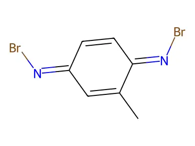 1-N,4-N-dibromo-2-methylcyclohexa-2,5-diene-1,4-diimine structure