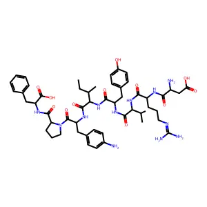 Angiotensin II, 4-amino-phe(6)- structure