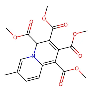 1,2,3,4-Tetramethyl 7-methyl-4H-quinolizine-1,2,3,4-tetracarboxylate structure