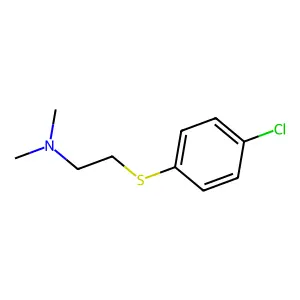 2-((对氯苯基)硫基)-N,N-二甲基乙胺 structure
